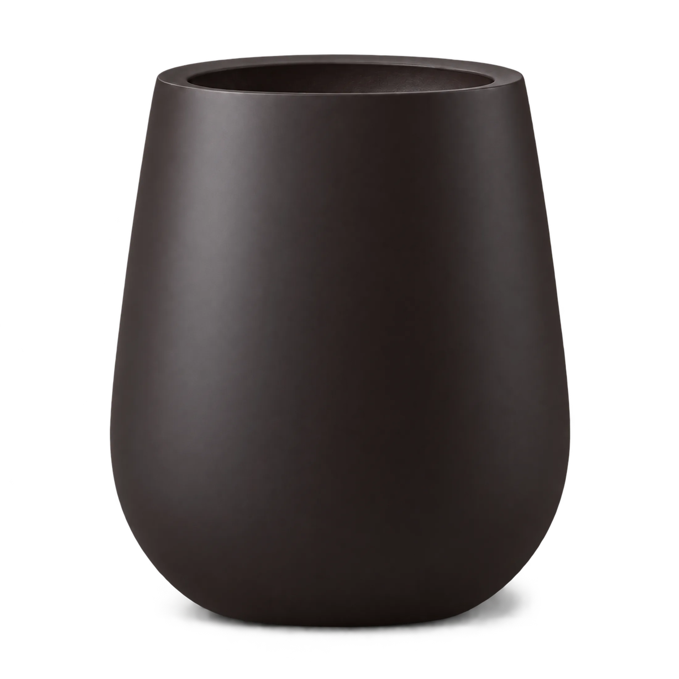 Fioriera Vaso in Fibra di Vetro "Pancia Basse" – Fioriera Bassa di Design per Interno ed in finitura Basse — vista 4 di 12
