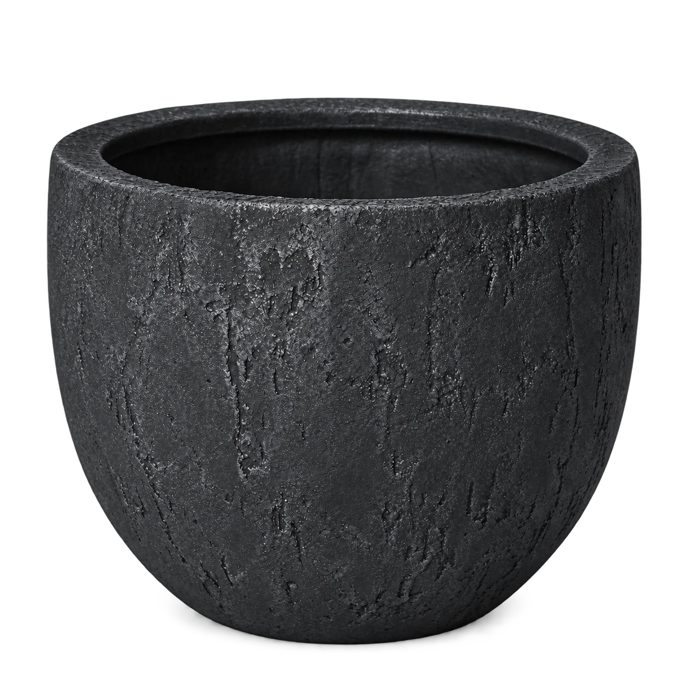 Fioriera Vaso in Fibra di Vetro "Fredo" – Fioriera Rotonda in finitura organichce — vista 5 di 12