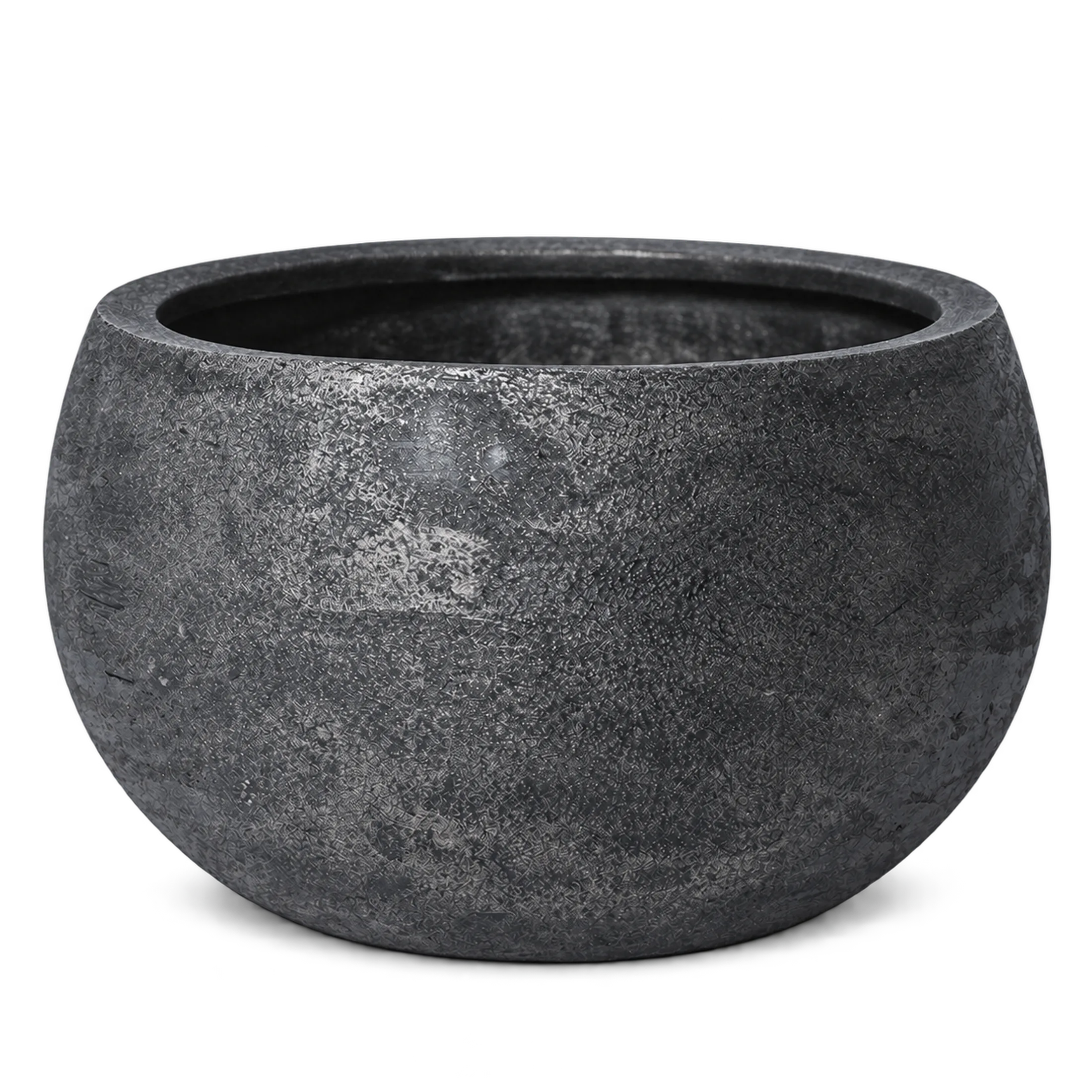 Fioriera Vaso in Fibra di Vetro "Ciro" – Ciotola Bassa in finitura Basse — vista 8 di 12
