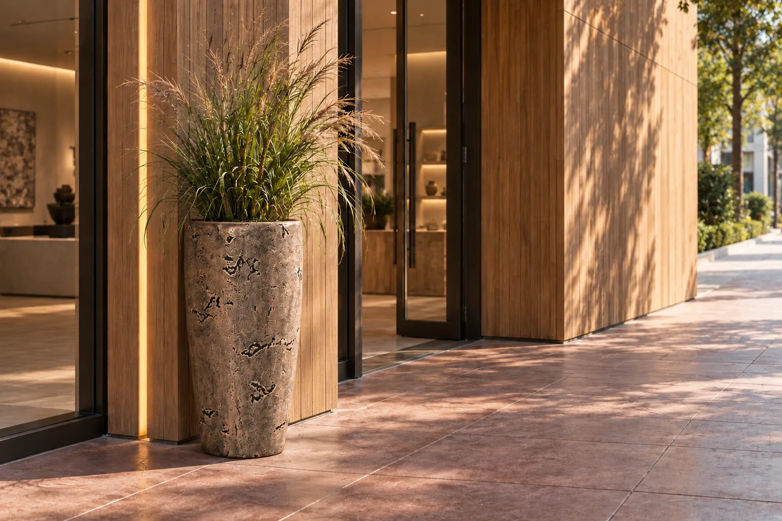 Fioriera Luna in finitura Grigio anticato — vista 3 di 12