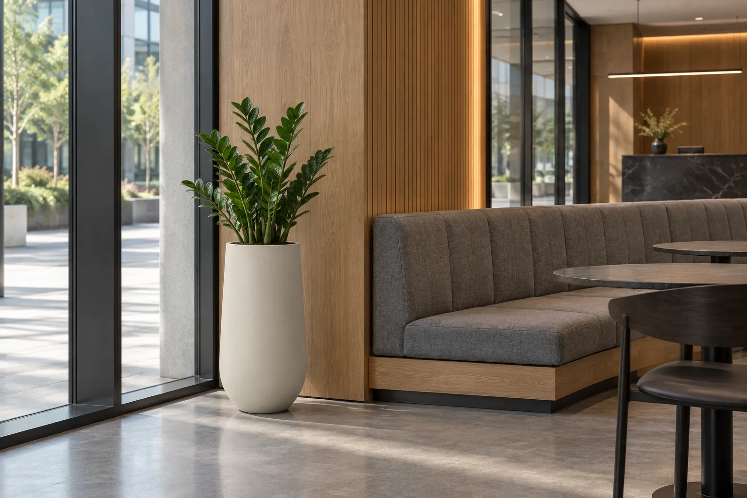 Fioriera Vaso Alto in Fibra di Vetro "Pancia Alta" – Design Moderno per Interno ed Estern in finitura Alte — vista 3 di 12