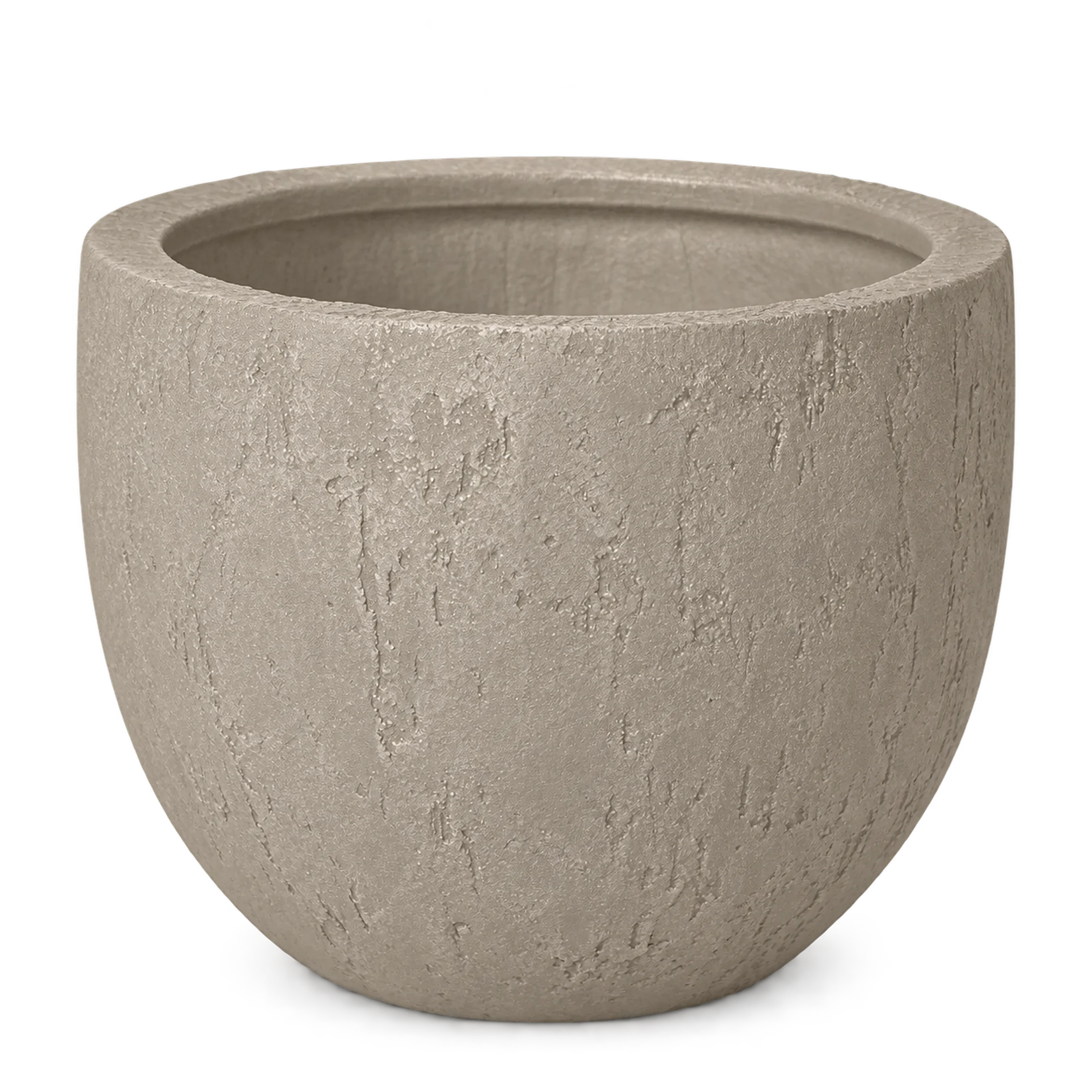 Fioriera Vaso in Fibra di Vetro "Fredo" – Fioriera Rotonda in finitura organichce — vista 6 di 12