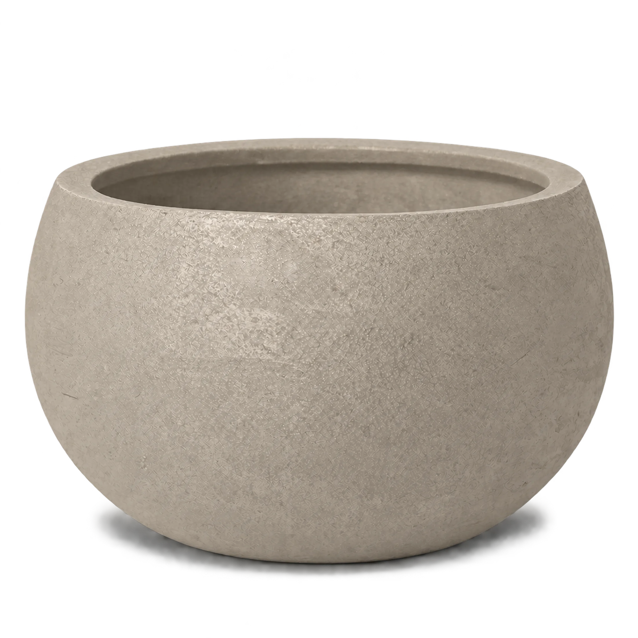 Fioriera Vaso in Fibra di Vetro "Ciro" – Ciotola Bassa in finitura Basse — vista 5 di 12