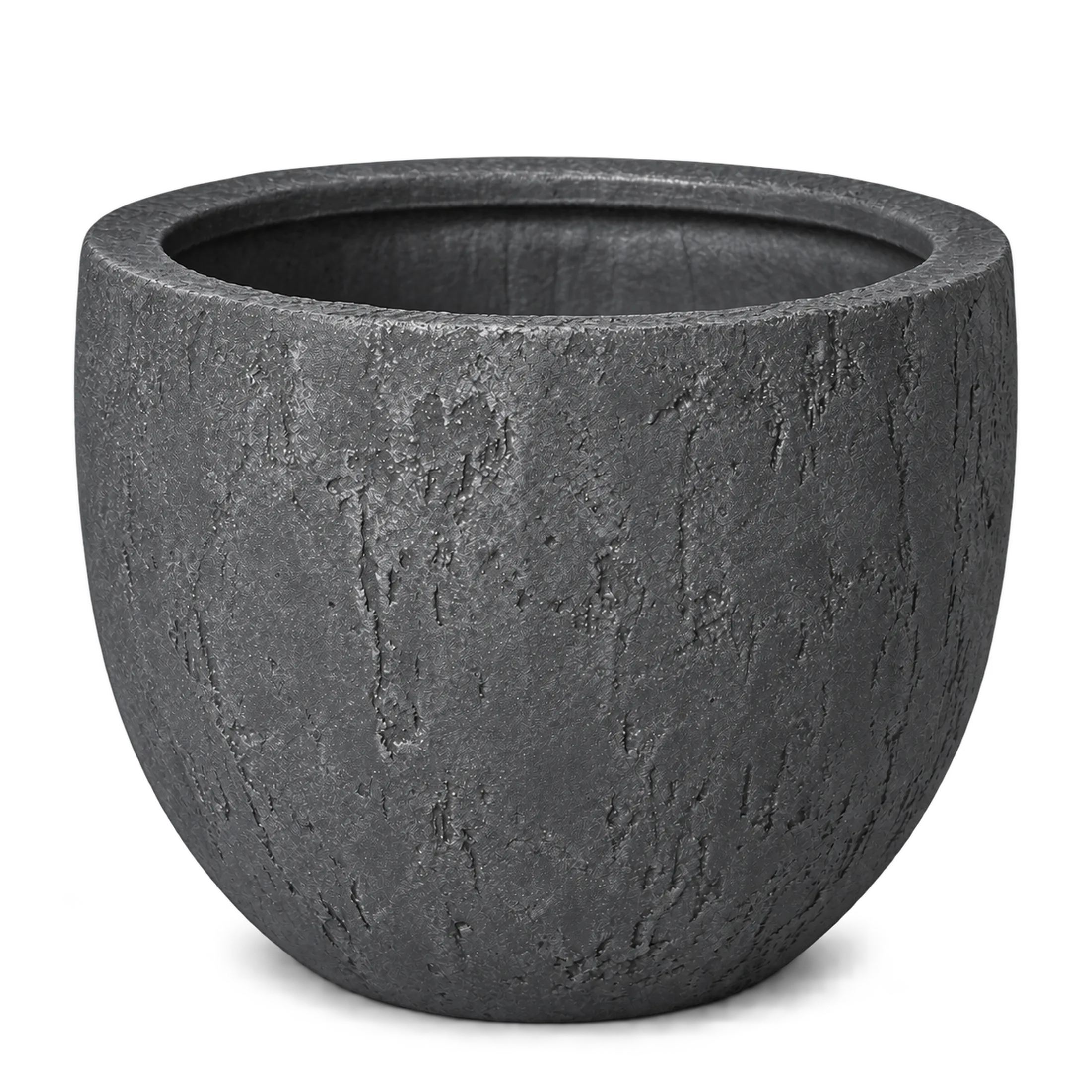 Fioriera Vaso in Fibra di Vetro "Fredo" – Fioriera Rotonda in finitura organichce — vista 8 di 12