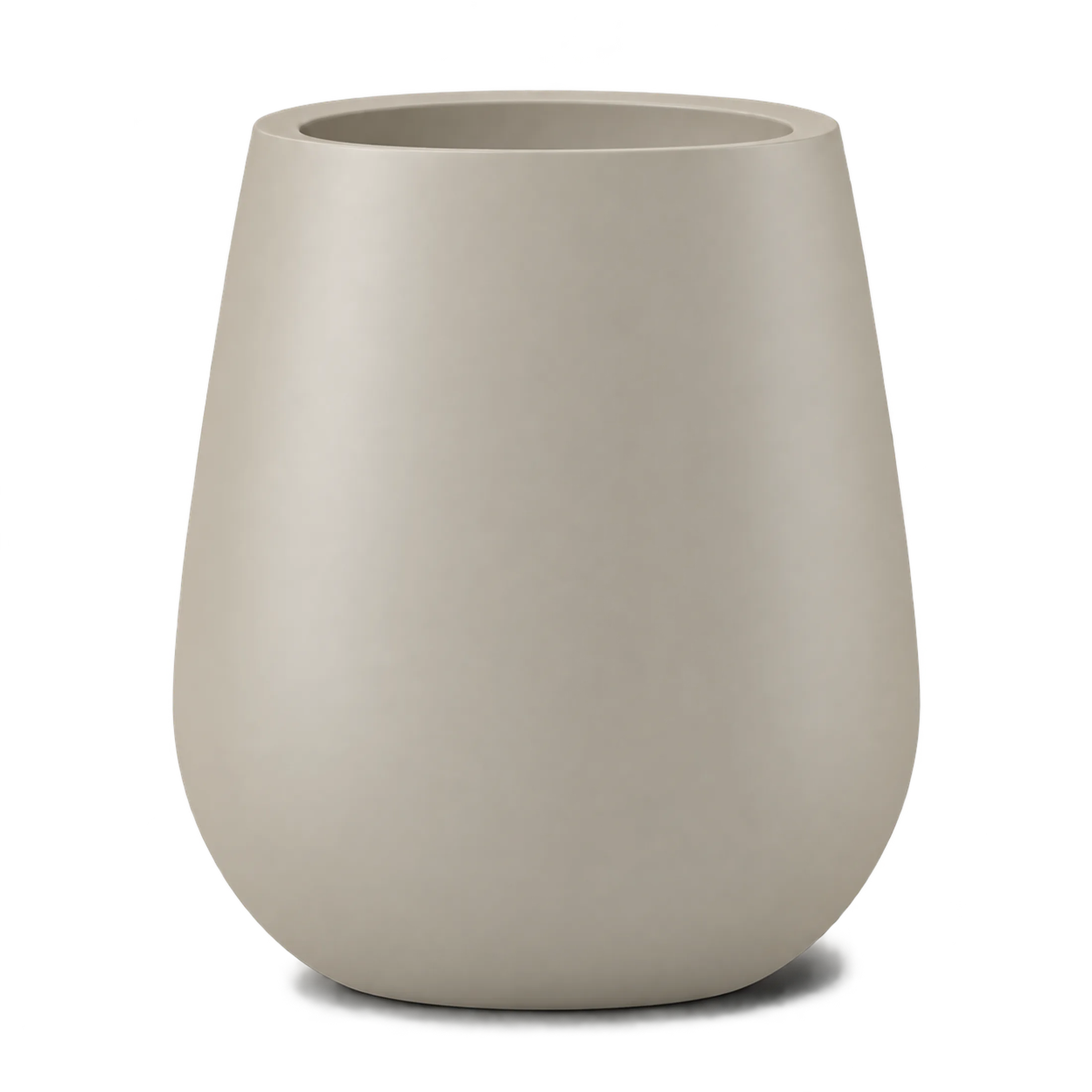 Fioriera Vaso in Fibra di Vetro "Pancia Basse" – Fioriera Bassa di Design per Interno ed in finitura Basse — vista 8 di 12
