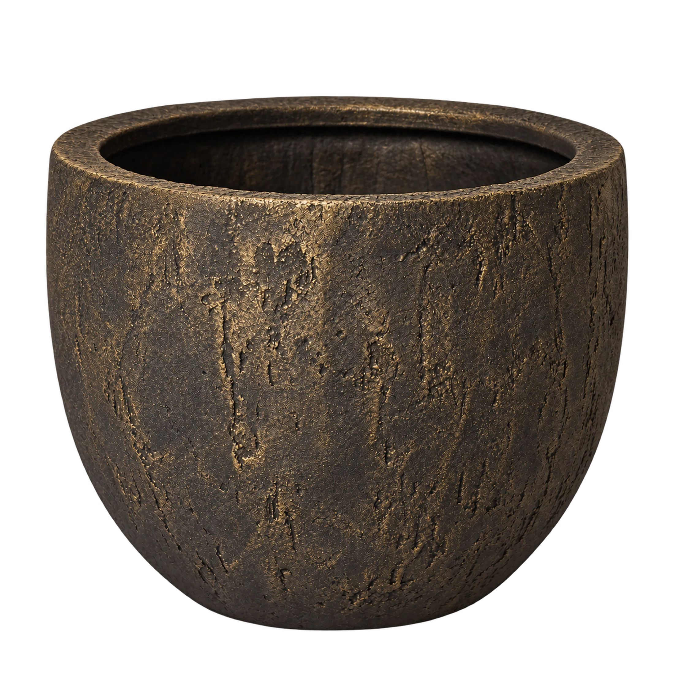 Fioriera Vaso in Fibra di Vetro "Fredo" – Fioriera Rotonda in finitura organichce — vista 9 di 12